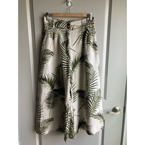 MOVING SALE H&M Size 8 Tropical Print Linen Blend Palazzo Pants